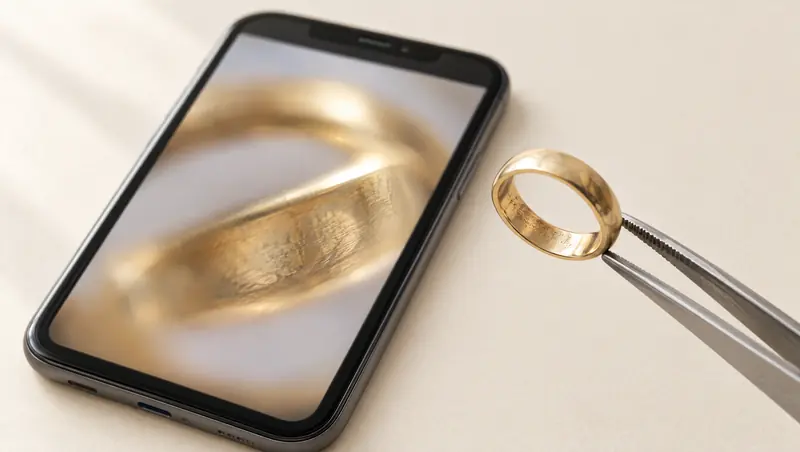 Punze mit dem Smartphone fotografieren